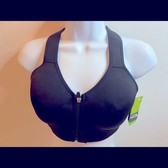 MTA Sport Other - MTA Sport Black Zip Front Sports Bra